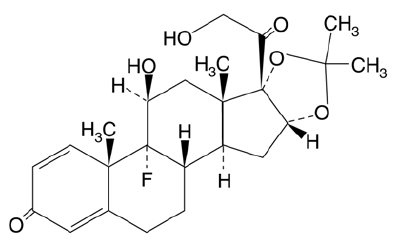  AllerNaze (Triamcinolone acetonide) Structural Formula Illustration