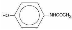 Acetaminophen - Structural Formula Illustration