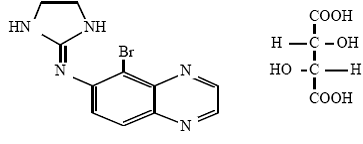 ALPHAGAN® P (brimonidine tartrate)  Structural Formula Illustration