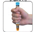 Hold the ALSUMA Auto-Injector in the middle - Illustration