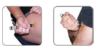 Injection site - Illustration