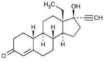 Levonorgestrel Structural Formula - Illustration