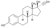 Ethinyl Estradiol Structural Formula - Illustration