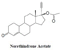 Norethindrone acetate - Structural Formula Illustration - 2