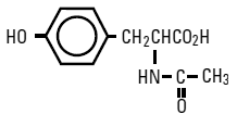 N-Acetyl-L-Tyrosine structural formula illustration