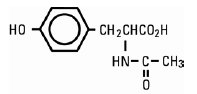 N-Acetyl-L-Tyrosine  structural formula illustration