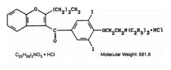 Amiodarone HCI Structural Formula Illustration