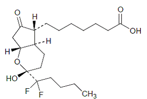 AMITIZA (lubiprostone)  Structural Formula - Illustration