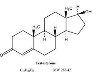 AndroGel® (testosterone) Structural Formula Illustration