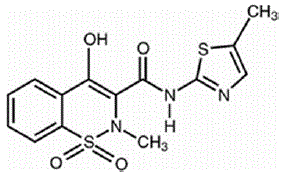 ANJESO™ (meloxicam) Structural Formula Illustration