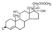 Anusol-HC® (hydrocortisone acetate) Structural Formula Illustration