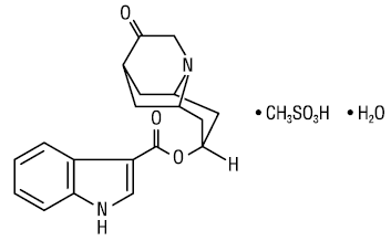 Anzemet (dolasetron mesylate)  structural formula illustration