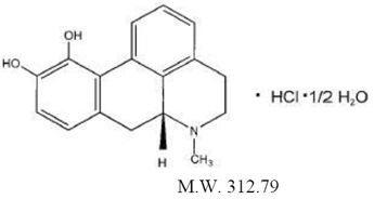 APOKYN® (apomorphine hydrochloride) Structural Formula Illustration