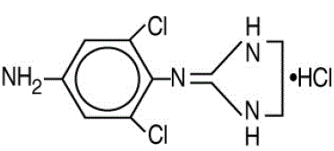 IOPIDINE* 1% (apraclonidine hydrochloride) Structural Formula Illustration