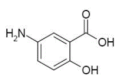 APRISO® (mesalamine) extended-release capsules Structural Formula Illustration