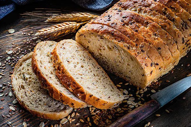The whole grains in bread can be a good source of nutrition and fiber.