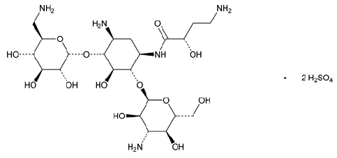 ARIKAYCE™ (amikacin sulfate) Structural Formula Illustration