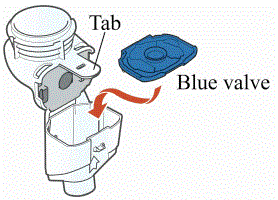 Insert the Blue Valve - Illustration