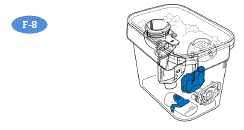Clean all Handset parts by adding a few drops of clear liquid dish soap and warm tap water to a clean tub or bowl - Illustration