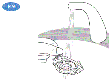 Rinse all parts thoroughly under warm running tap water to remove soap - Illustration
