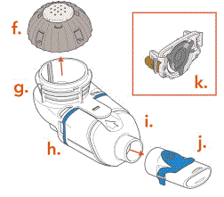 Spare Lamira Nebulizer Handset - Illustration