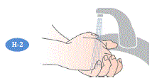 Wash your hands with soap and water and drythem well - Illustration
