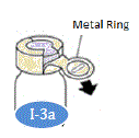 1 side breaks away from the vial - Illustration