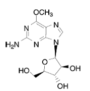 ARRANON® (nelarabine) Structural Formula Illustration