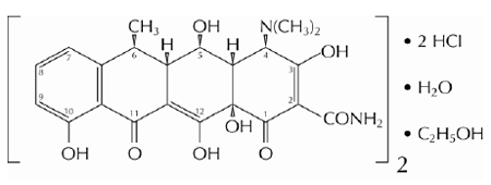 ATRIDOX® (doxycycline hyclate)  Structural Formula Illustration