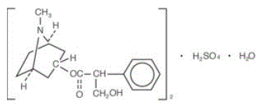 Atropine Structural Formula Illustration