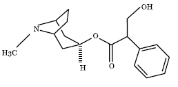 Atropine Structural Formula Illustration