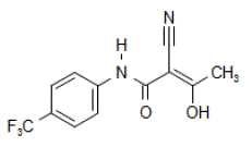 AUBAGIO (teriflunomide) Structural Formula Illustration