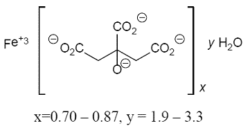 AURYXIA (ferric citrate) - Structural Formula Illustration