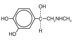 AUVI-Q® (epinephrine) - Structural Formula Illustration