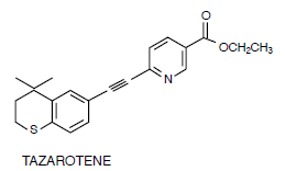 AVAGE®  (TAZAROTENE)  Structural Formula Illustration