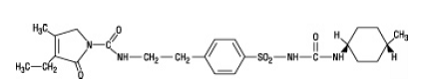  Glimepiride - Structural Formula Illustration