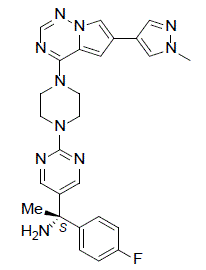 AYVAKIT (avapritinib) Structural Formula Illustration