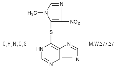 AZASAN® (Azathioprine) Structural Formula Illustration