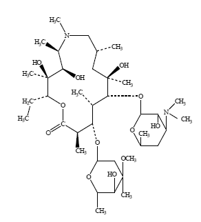 AzaSite® (azithromycin) Structural Formula Illustration