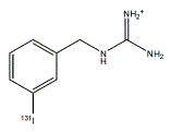 AZEDRA® (iobenguane I 131) Structural Formula Illustration