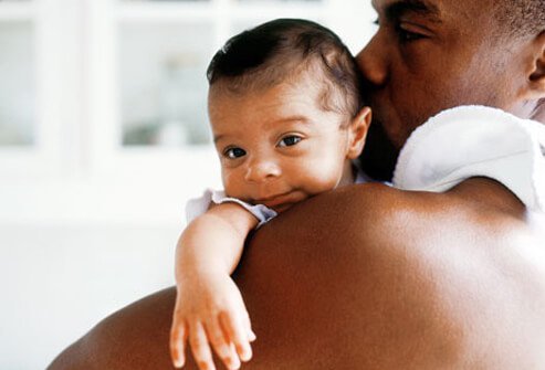 A crying baby can gulp down a lot of air.