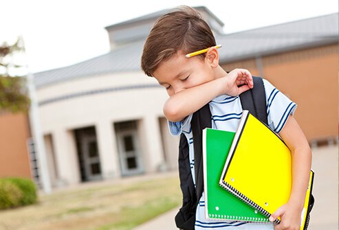 Have a plan for your kids if they get sick while at school.