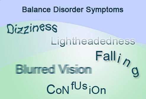 Picture of the symptoms of a balance disorder