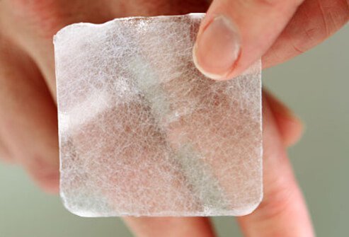 Use a hydrocolloid bandage on large scrapes to support healing.  