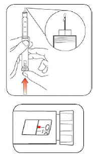 You should see insulin at the tip of the Needle - Illustration