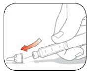 nscrew the capped Needle and throw it away - Illustration