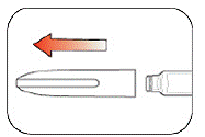 Pull the Pen Cap straight off - Illustration