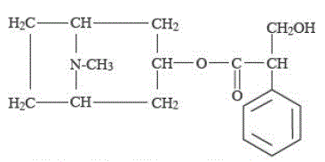 Atropine - Structural Formula Illustration 1