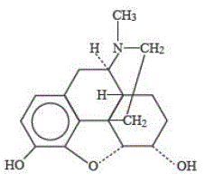 Morphine - Structural Formula Illustration 3
