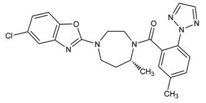 BELSOMRA® (suvorexant) tablets, for oral use, C-IV Structural Formula - Illustration